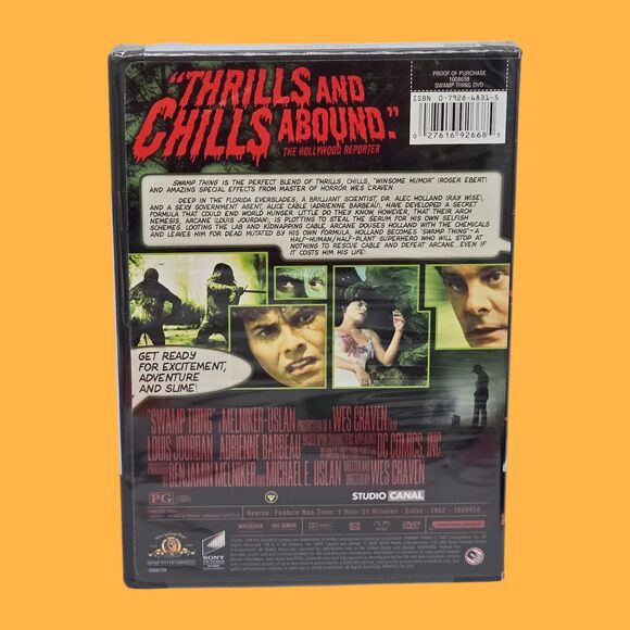 New Sealed Vintage Horror Sci-Fi Collectible DVD Swamp Thing - A Wes Crave Film - Picture 2 of 5